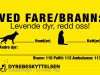 Fare/brann-klistremerker